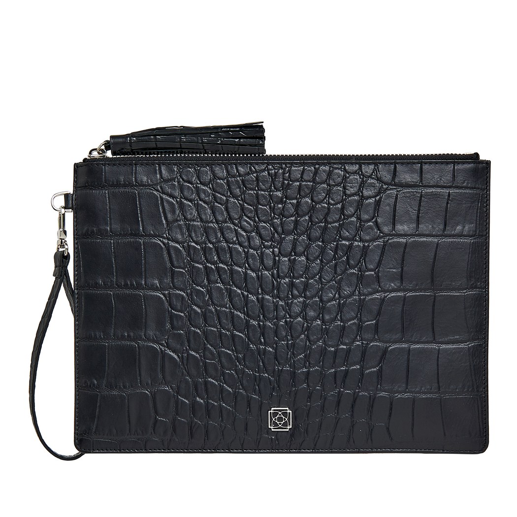 Bouguet Kadın Kroko Baskılı Deri El Çantası