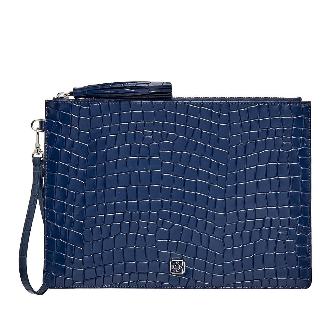 Bouleau Kadın Kroko Baskılı Deri Portföy Çanta