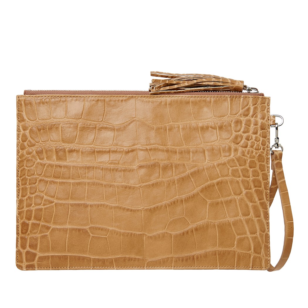 Bouleau Kadın Kroko Baskılı Deri Portföy Çanta