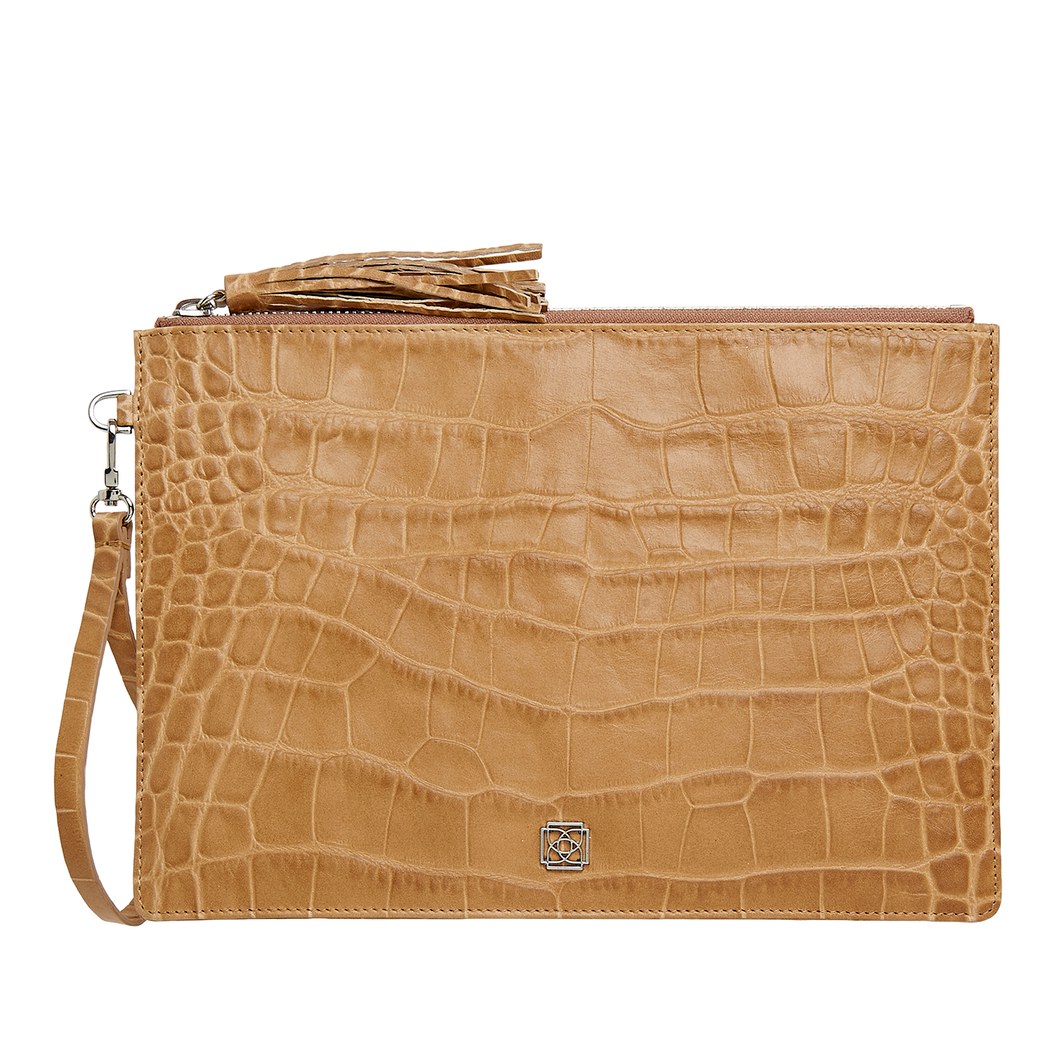 Bouleau Kadın Kroko Baskılı Deri Portföy Çanta