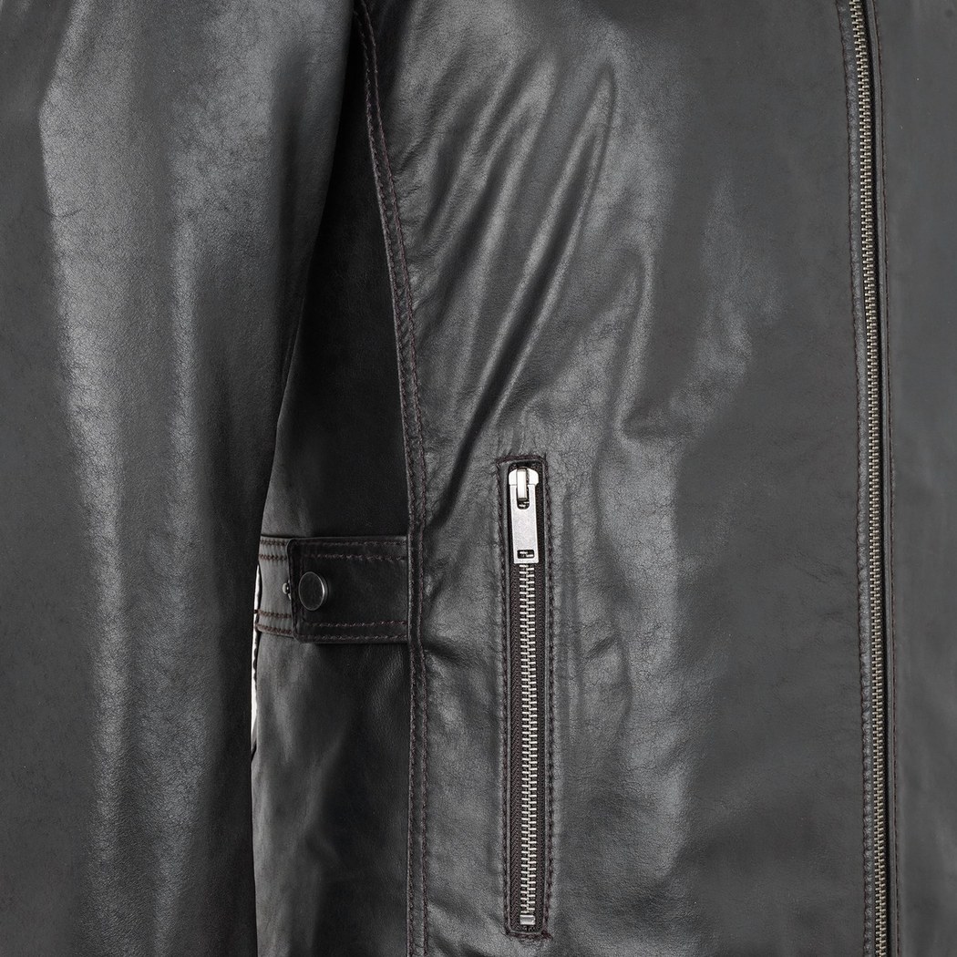 Breyon Kahve Erkek Deri Ceket