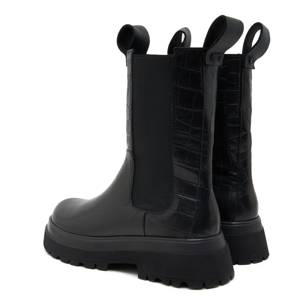 Brigett Chelsea Kadın Kroko Baskılı Deri Bot