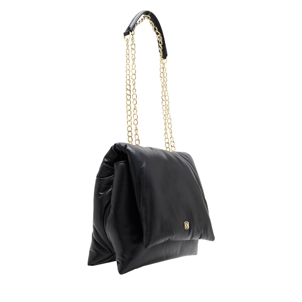 Bronte Siyah Kadın Deri Omuz Çantası