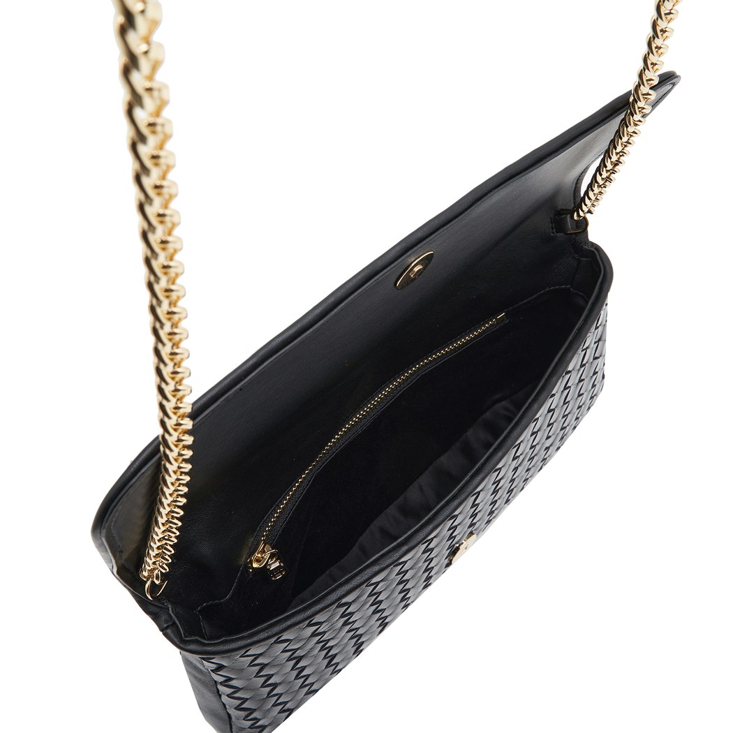 Broom Kadın Zincir Askılı Örgü Deri Çanta