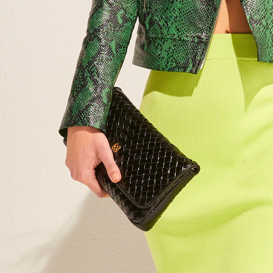 Broom Kadın Zincir Askılı Örgü Deri Çanta