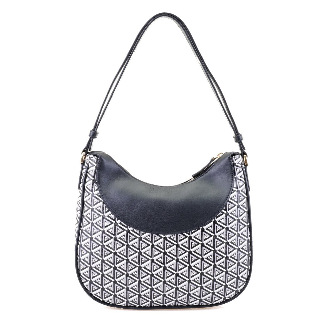 Brote Siyah Kadın Monogram Omuz Çantası