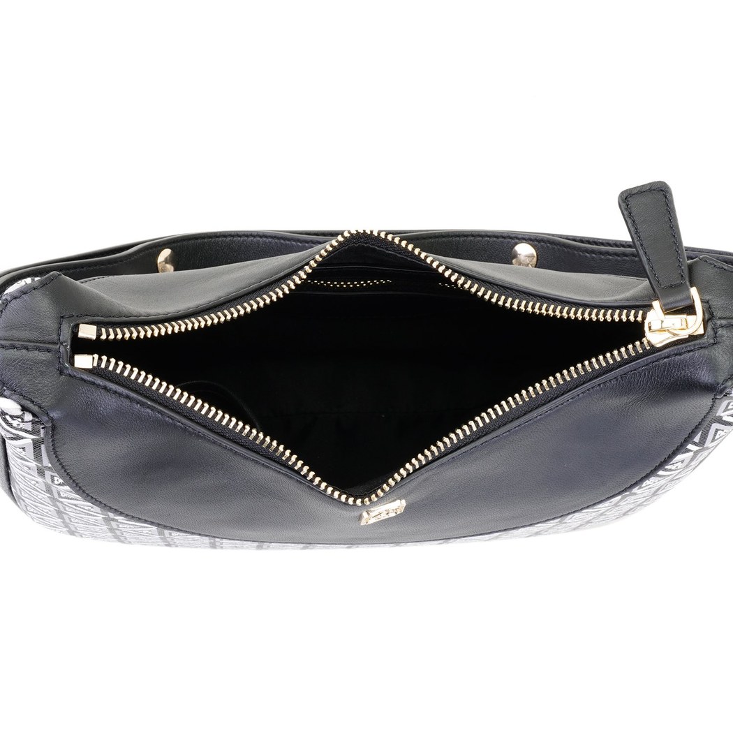 Brote Siyah Kadın Monogram Omuz Çantası