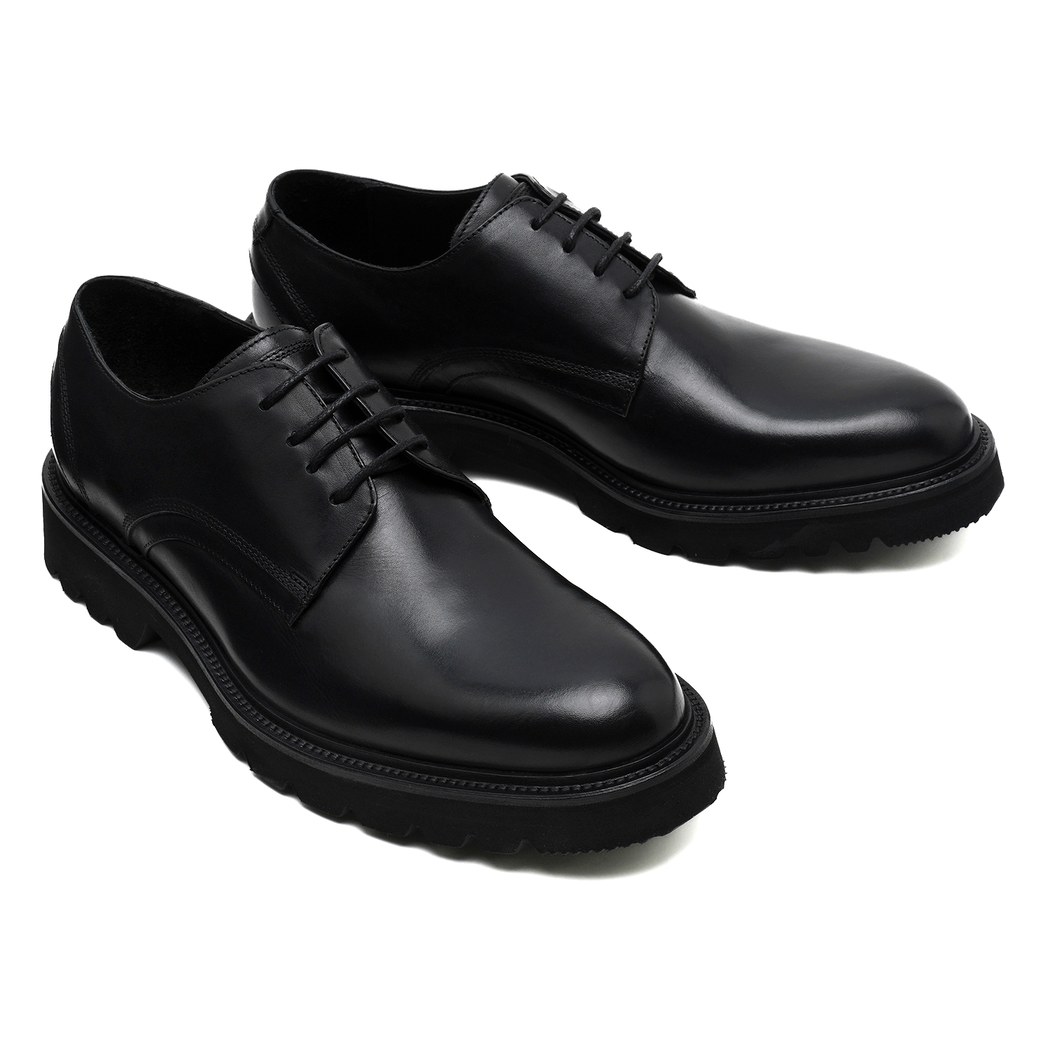 Bruna Siyah Erkek Deri Günlük Ayakkabı