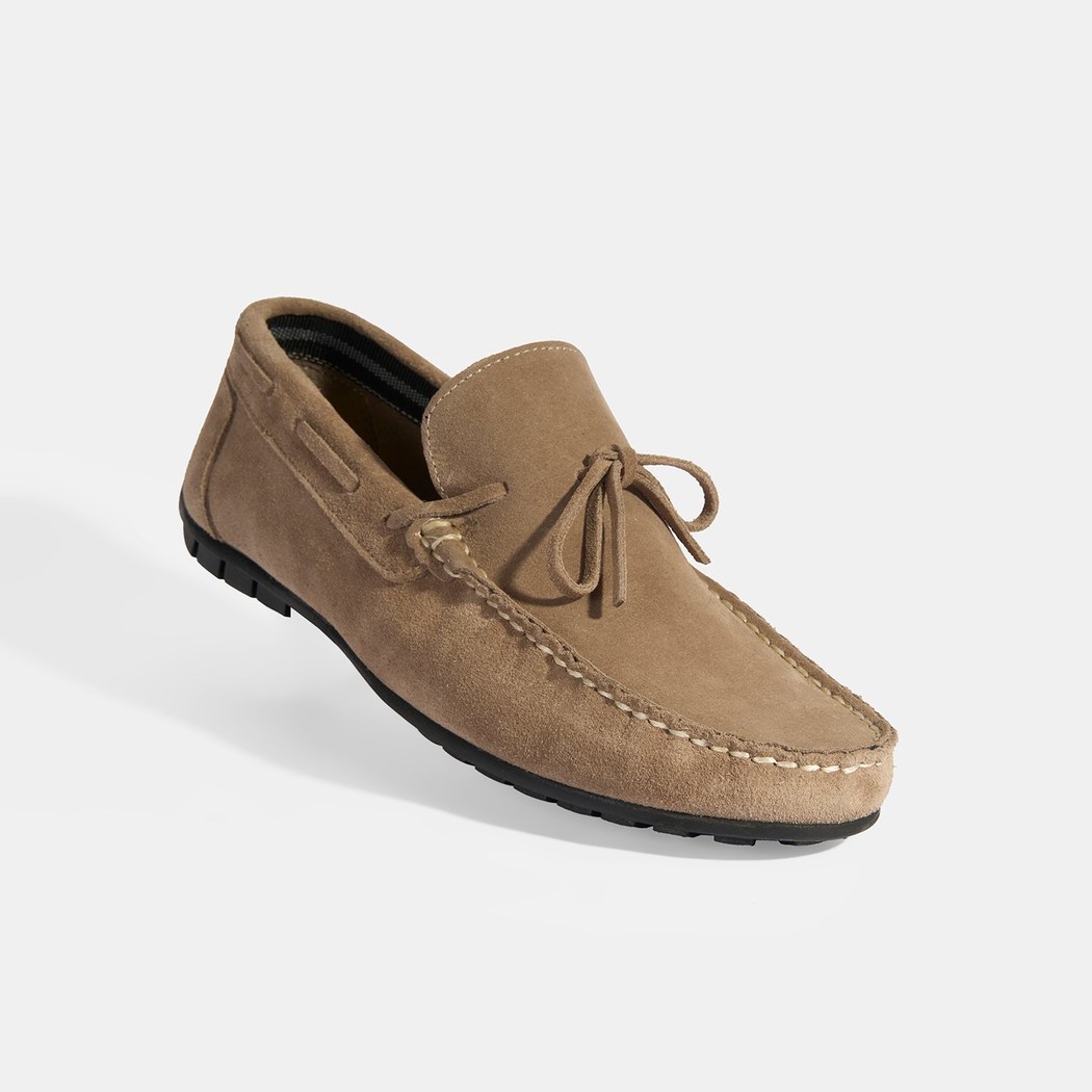 Calandra Kum Erkek Bağcık Detaylı Slip-On Süet Loafer