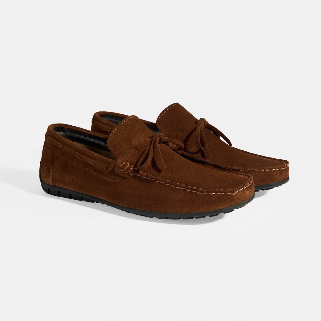 Calandra Taba Erkek Bağcık Detaylı Slip-On Süet Loafer