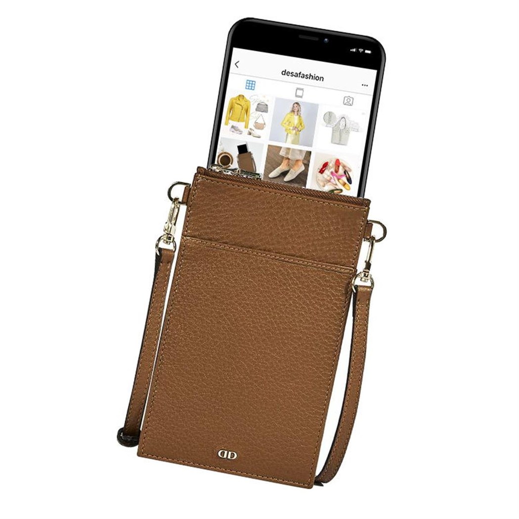 Calida Kadın Askılı Deri Telefon Çantası