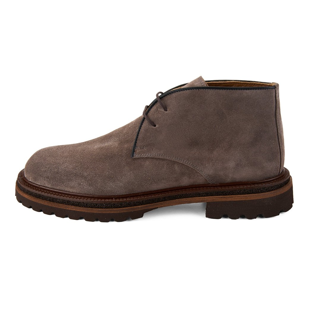 Callien Gri Erkek Bağcıklı Deri Bot