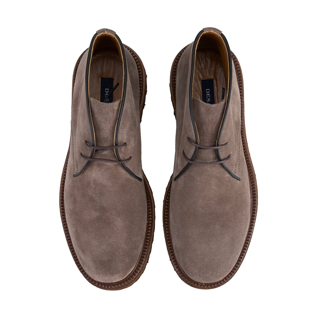 Callien Gri Erkek Bağcıklı Deri Bot