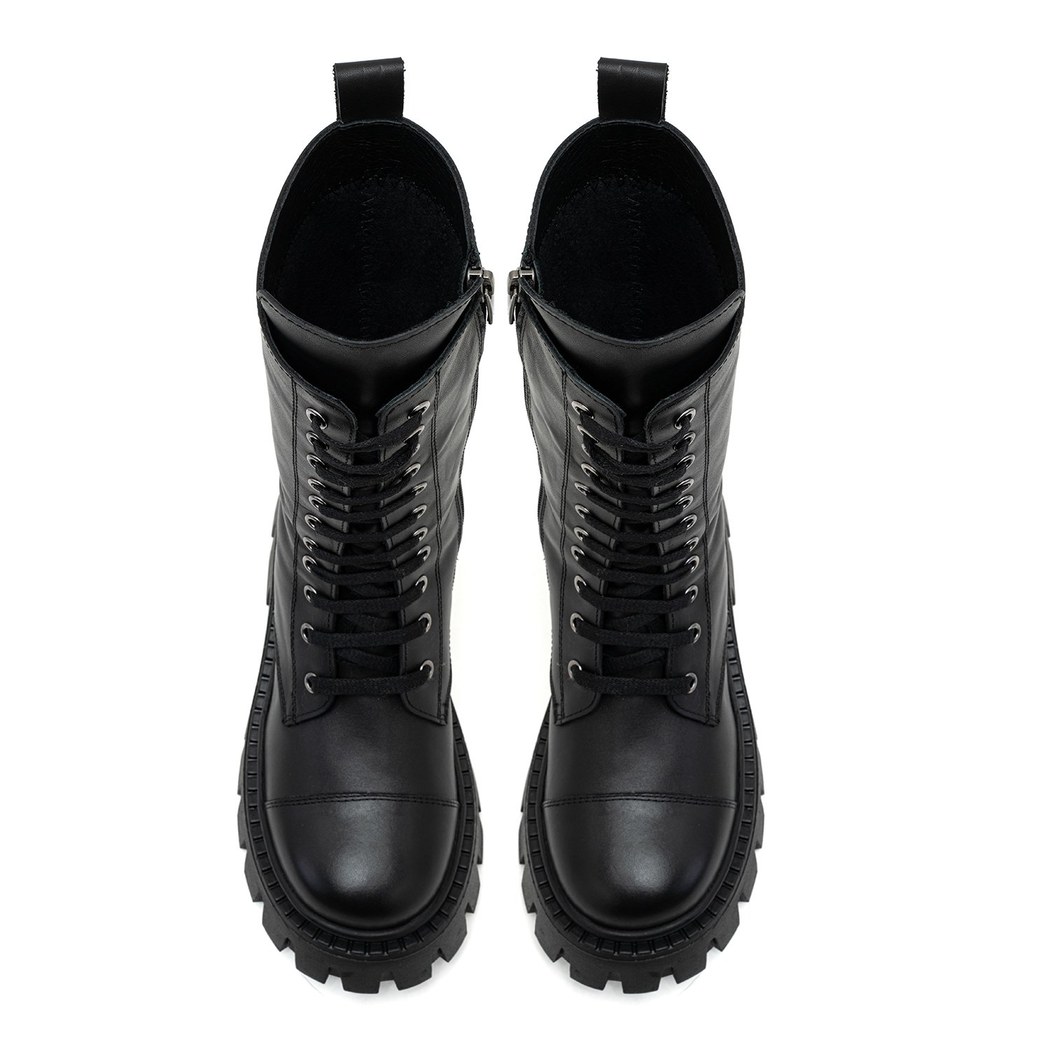 Candi Siyah Kadın Deri Postal Bot