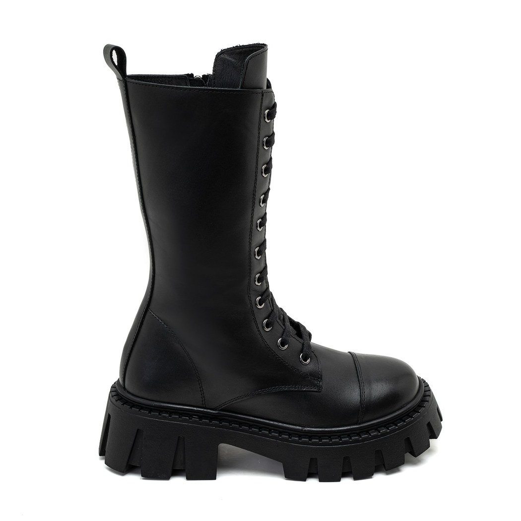 Candi Siyah Kadın Deri Postal Bot