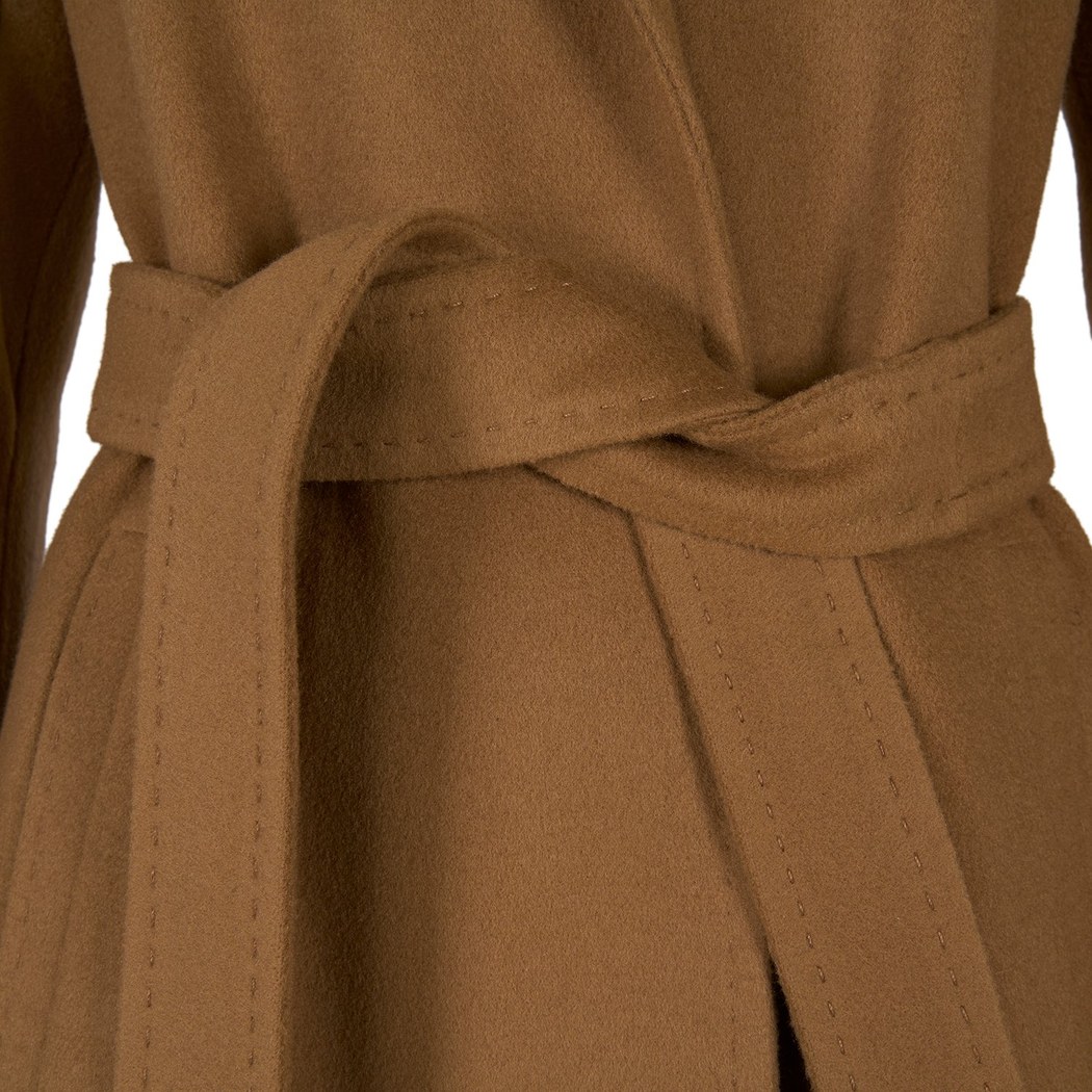 Capella Kahve Kadın Kürk Yakalı Pardösü