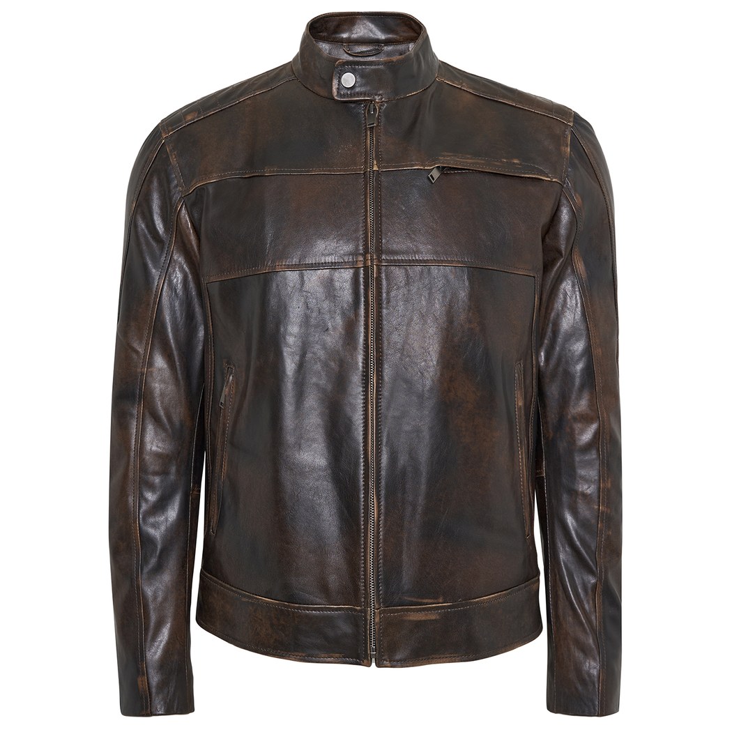 Carlino Erkek Vintage Deri Ceket