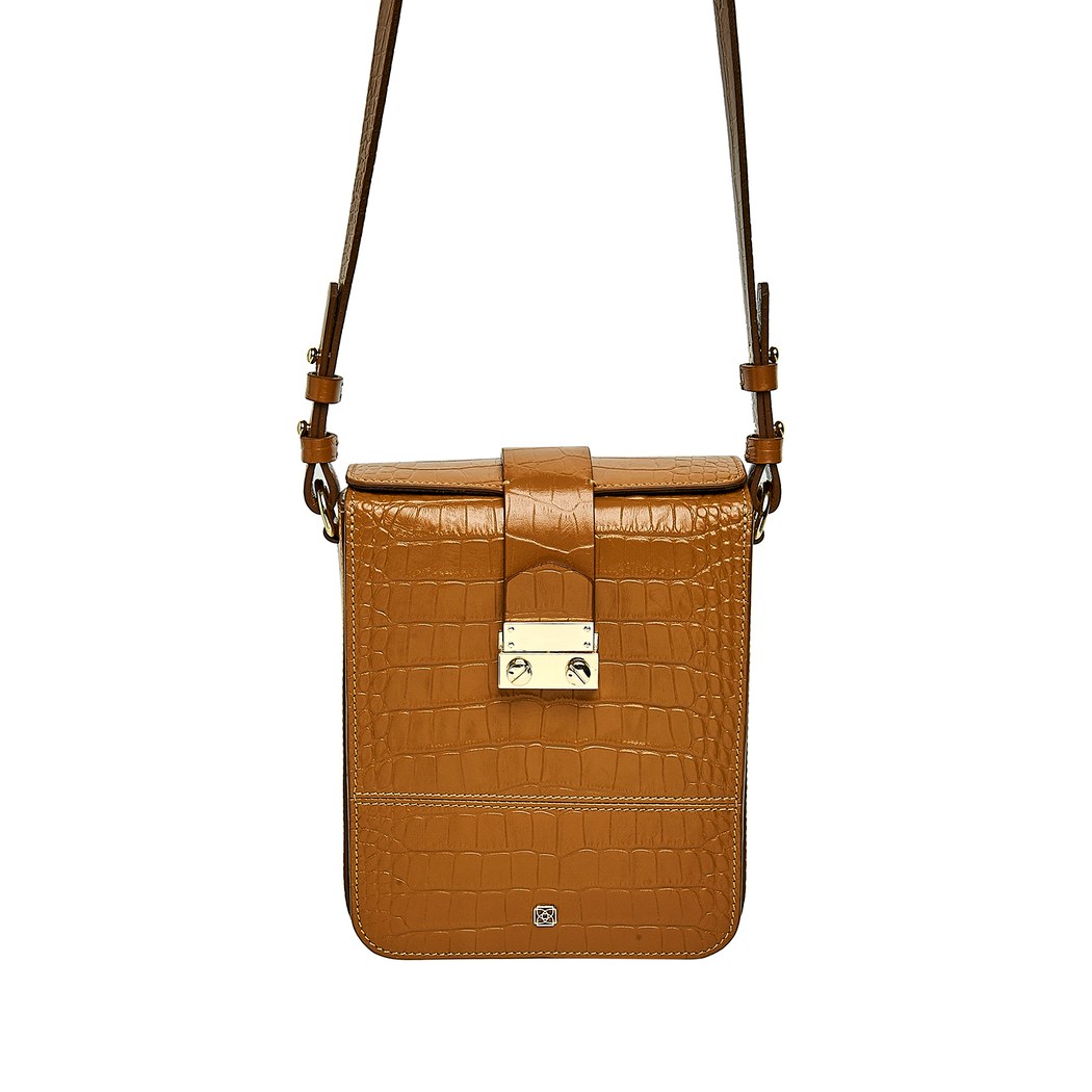 Carta Kadın Kroko Baskılı Deri Omuz Askılı Çanta