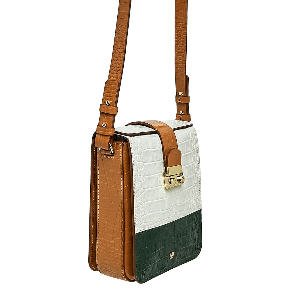 Carta Kadın Kroko Baskılı Deri Omuz Askılı Çanta
