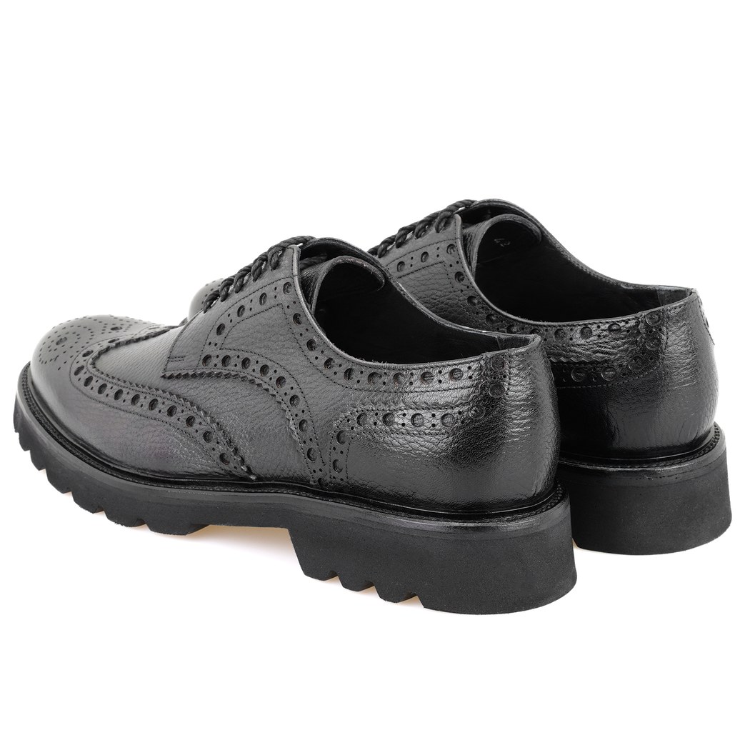 Casey Siyah Erkek Deri Klasik Ayakkabı