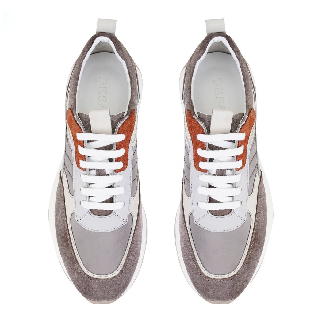 Caspian Gri Erkek Deri Spor Ayakkabı