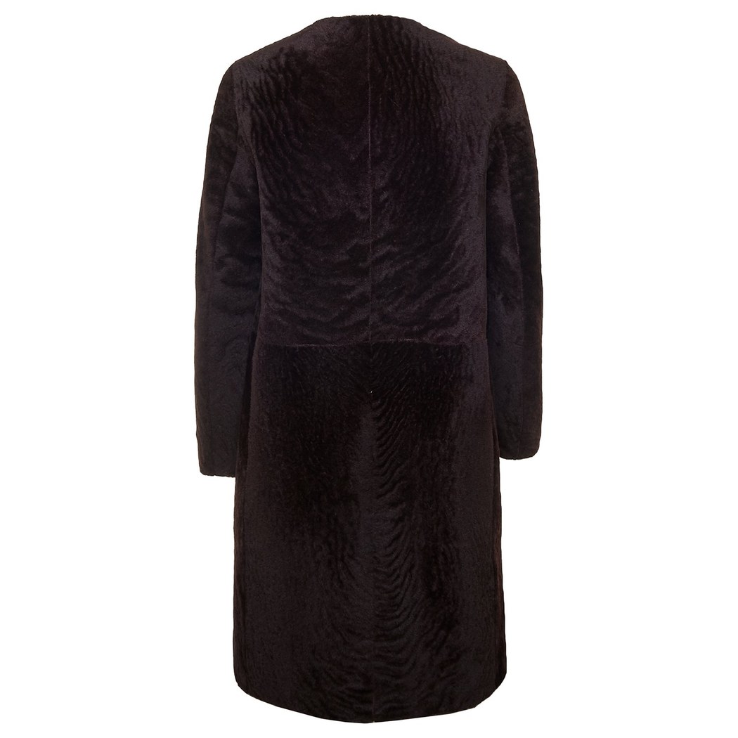 Celile Mor Kadın Kürk Kaban