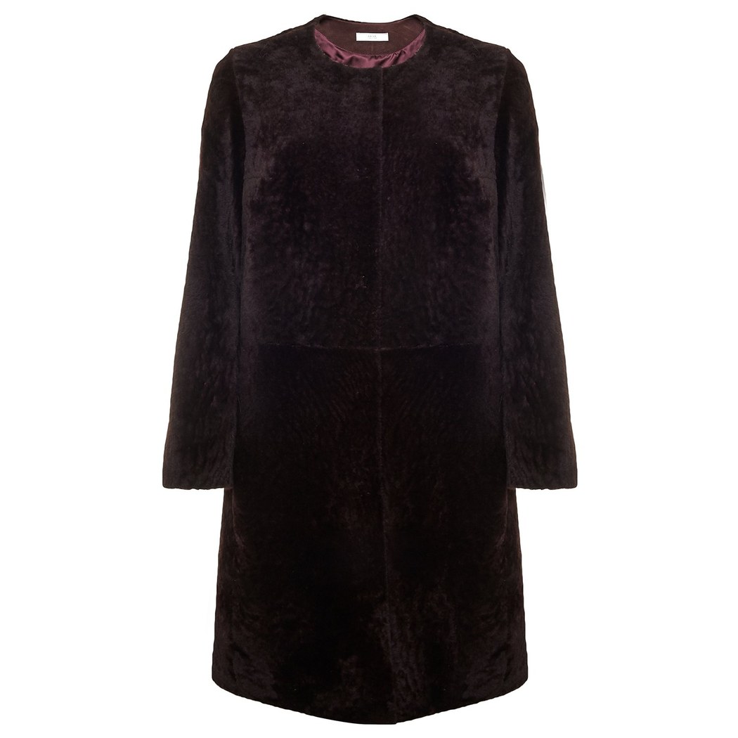 Celile Mor Kadın Kürk Kaban