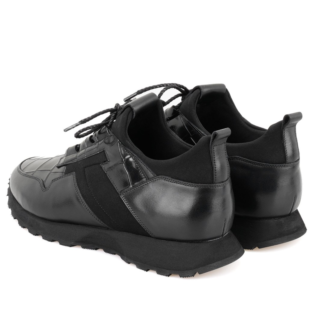 Cerys Siyah Erkek Deri Spor Ayakkabı