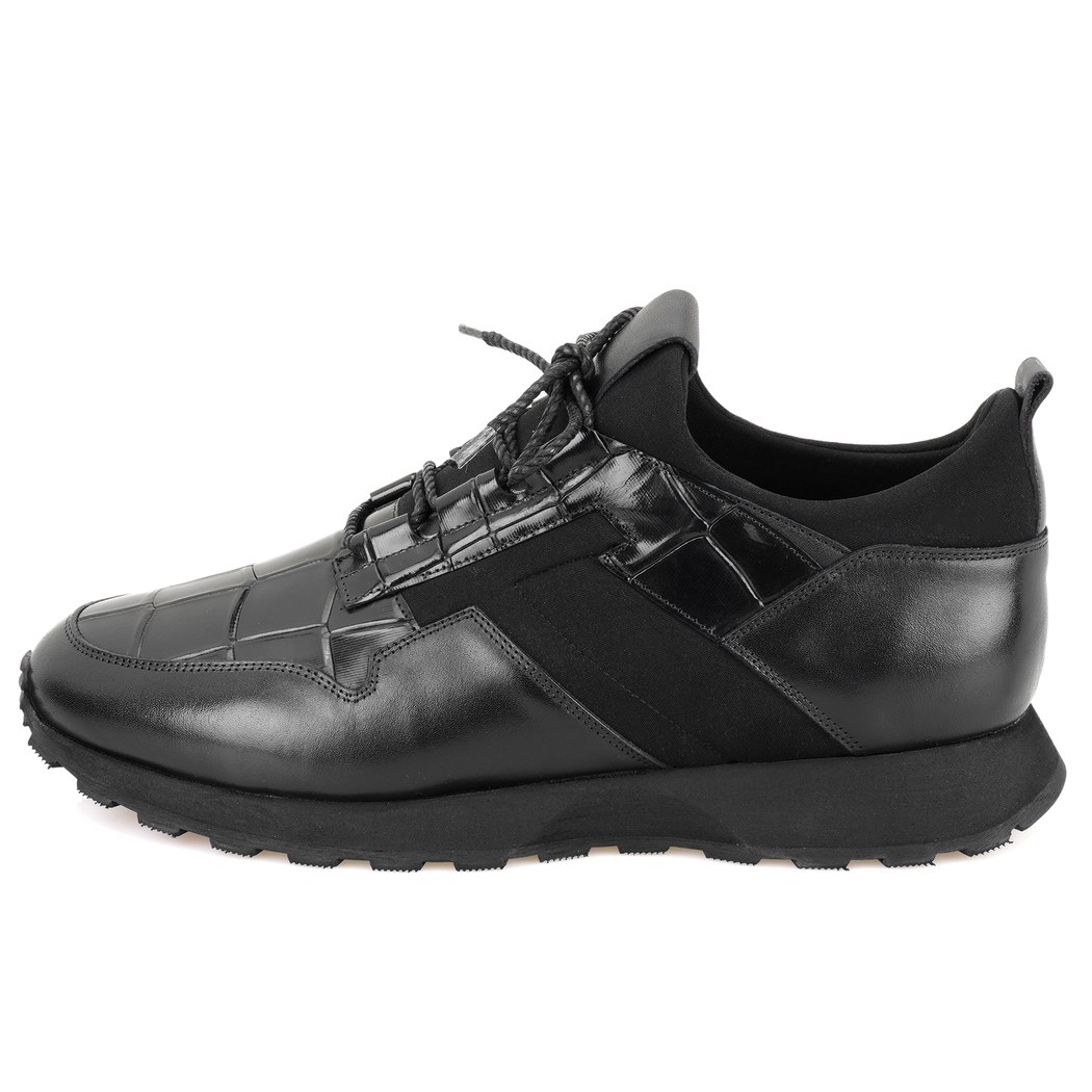 Cerys Siyah Erkek Deri Spor Ayakkabı