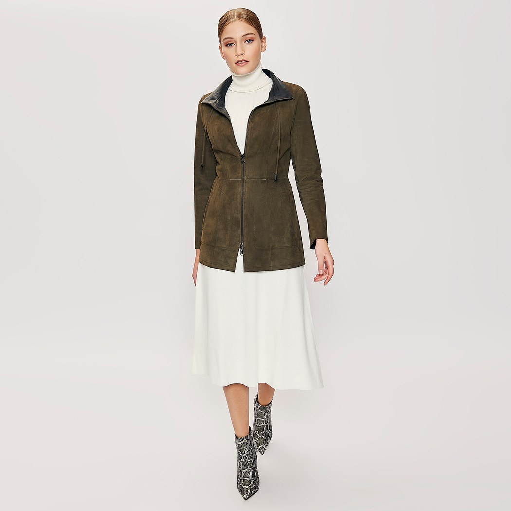 Chaima Kadın Çift Taraflı Deri Ceket