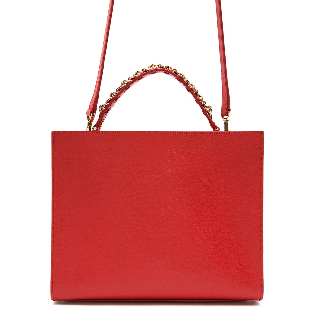 Chaıny Kırmızı Kadın Deri El Çantası 