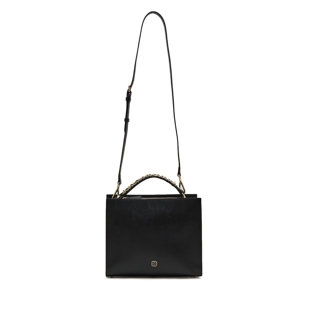 Chaıny Siyah Kadın Deri El Çantası 