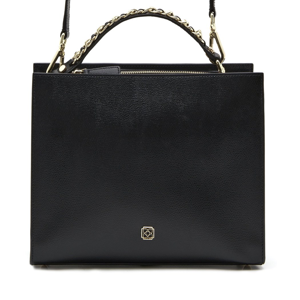 Chaıny Siyah Kadın Deri El Çantası 