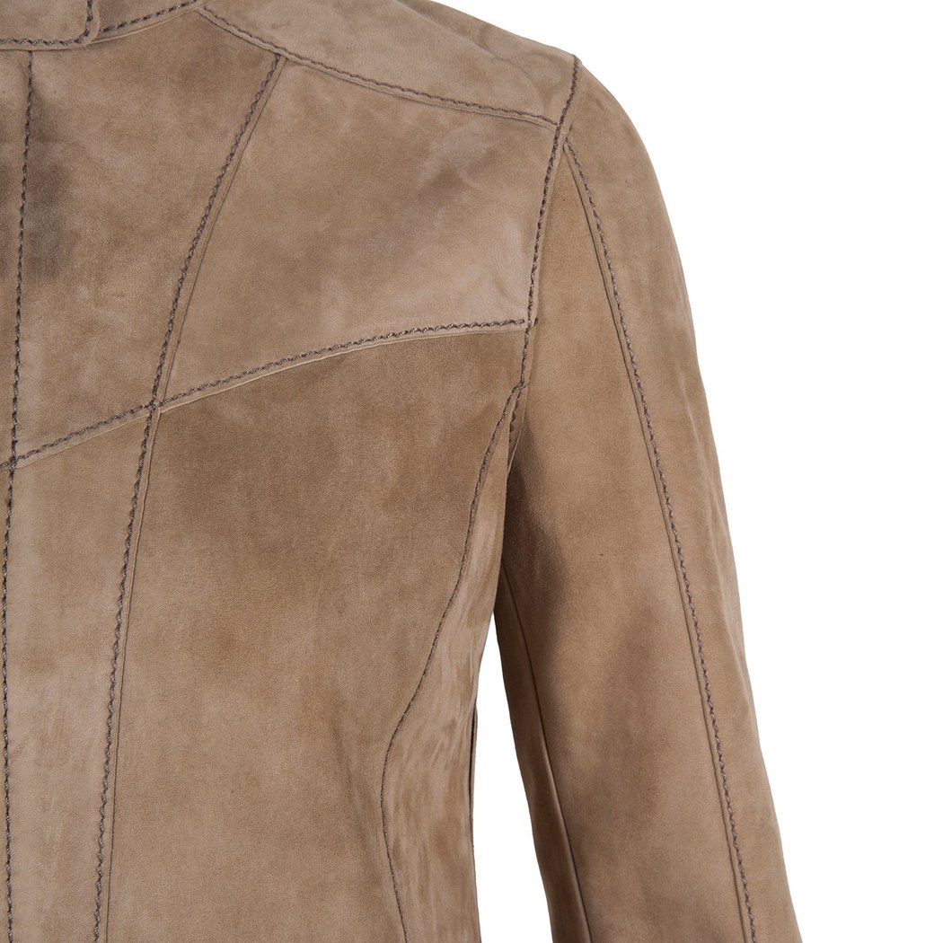 Chantoya Bej Kadın Süet Ceket