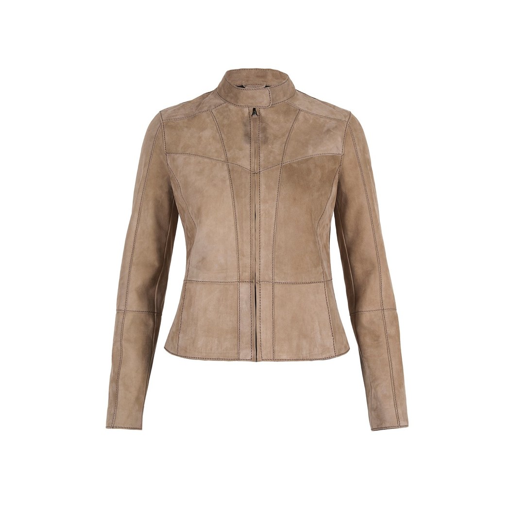 Chantoya Bej Kadın Süet Ceket