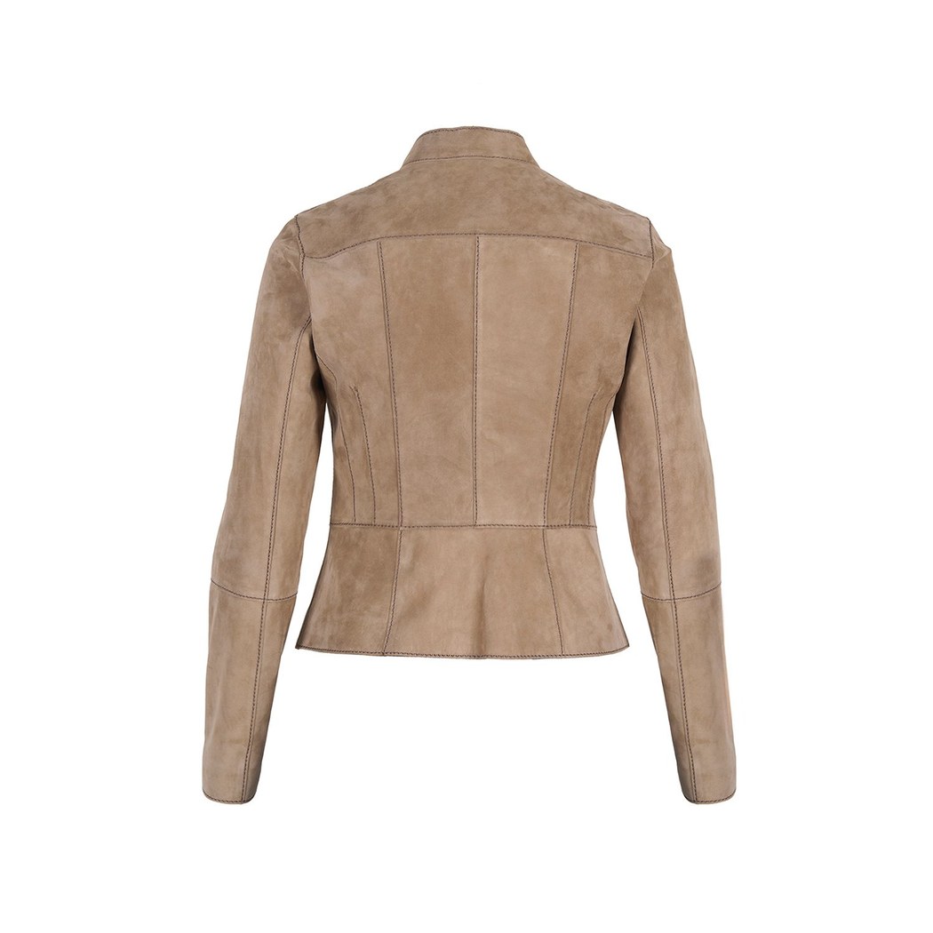 Chantoya Bej Kadın Süet Ceket