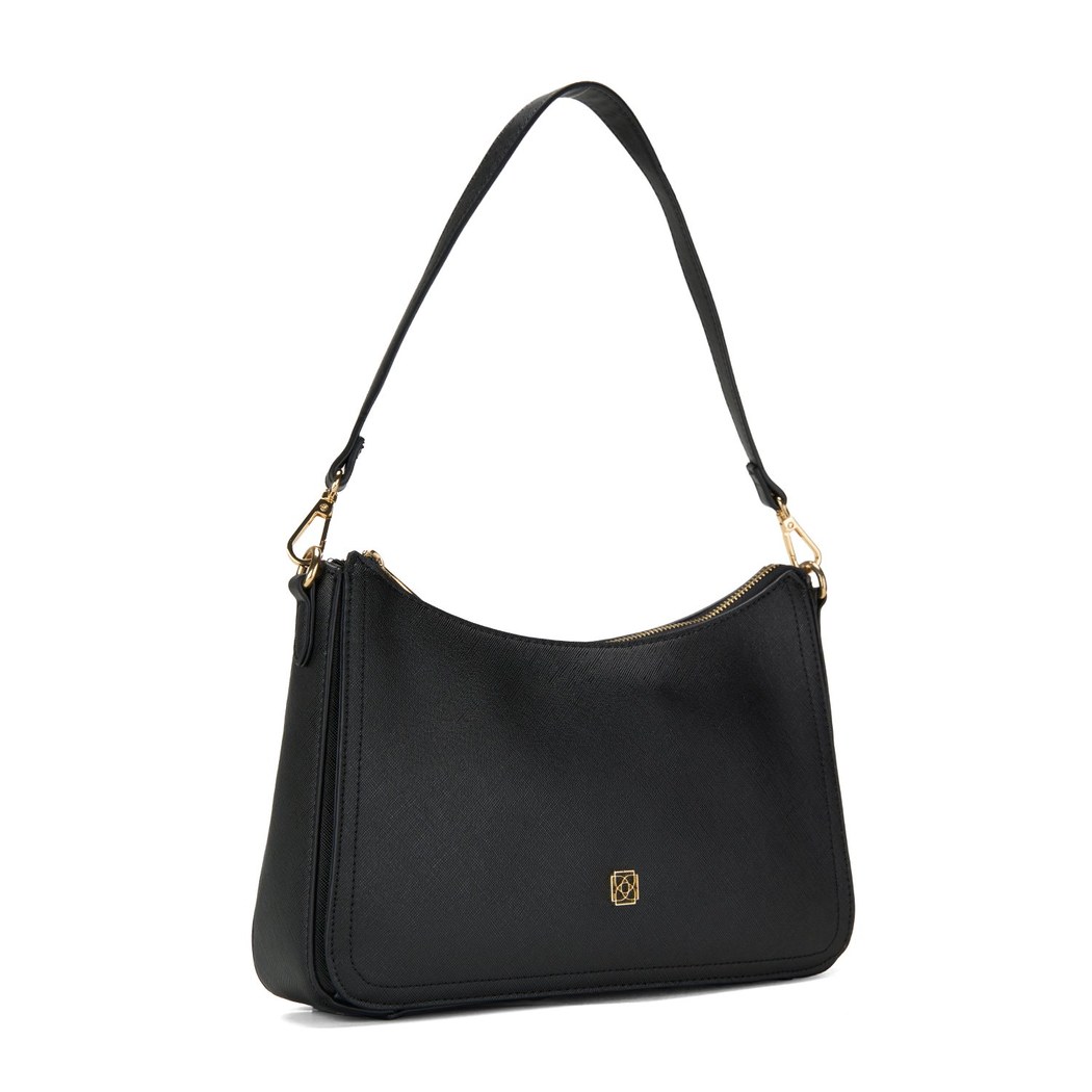 Chertan Siyah Kadın Omuz Çantası