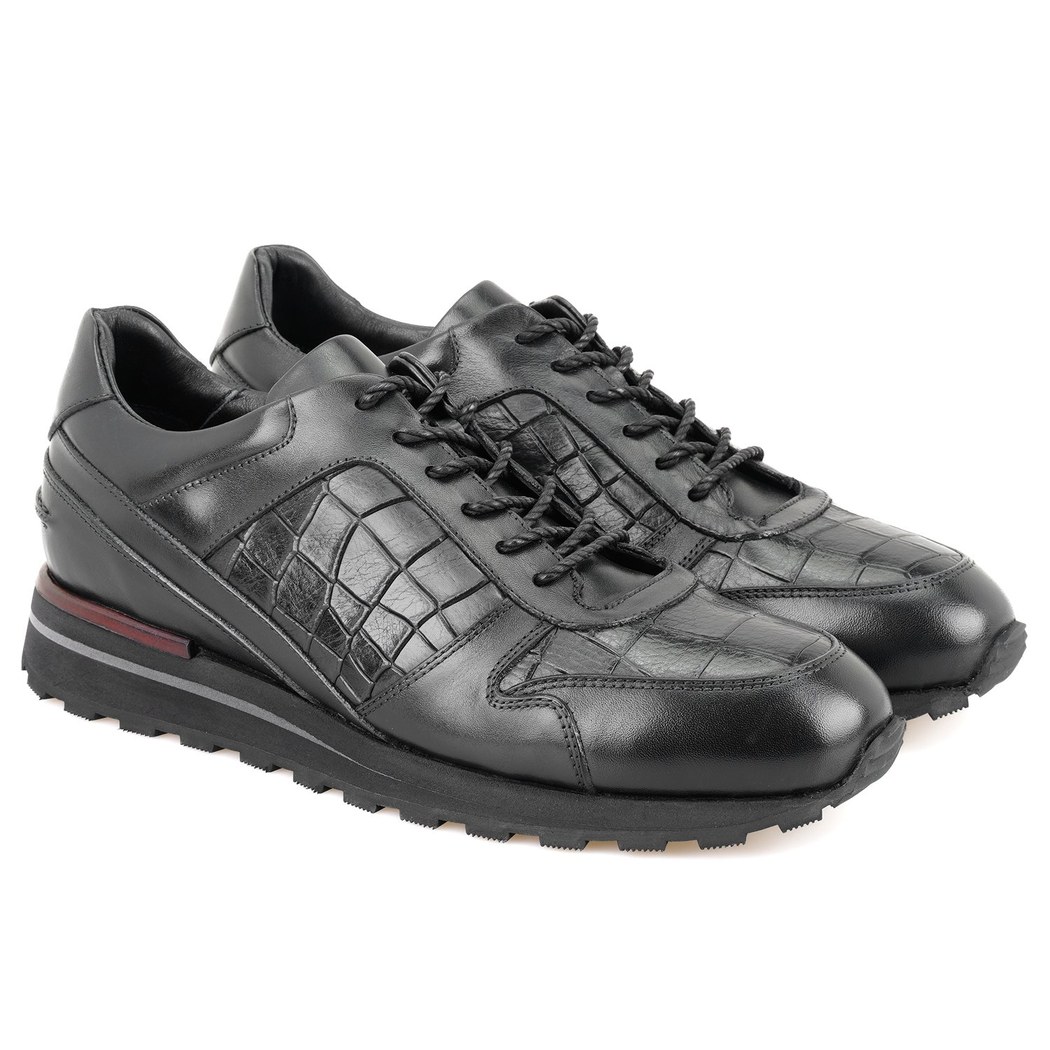 Chico Siyah Erkek Deri Spor Ayakkabı