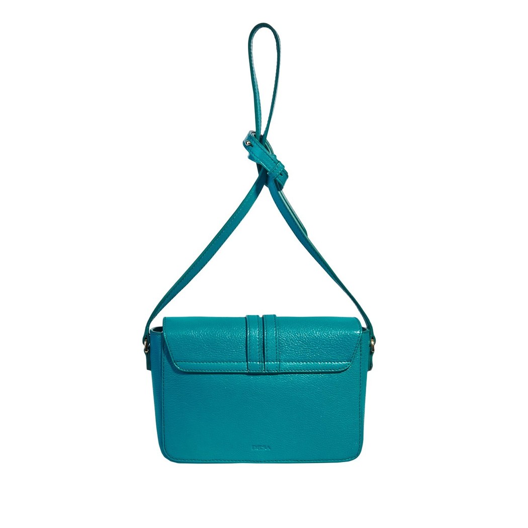 Çift Kemerli Kadın Deri Omuz Askılı Çanta