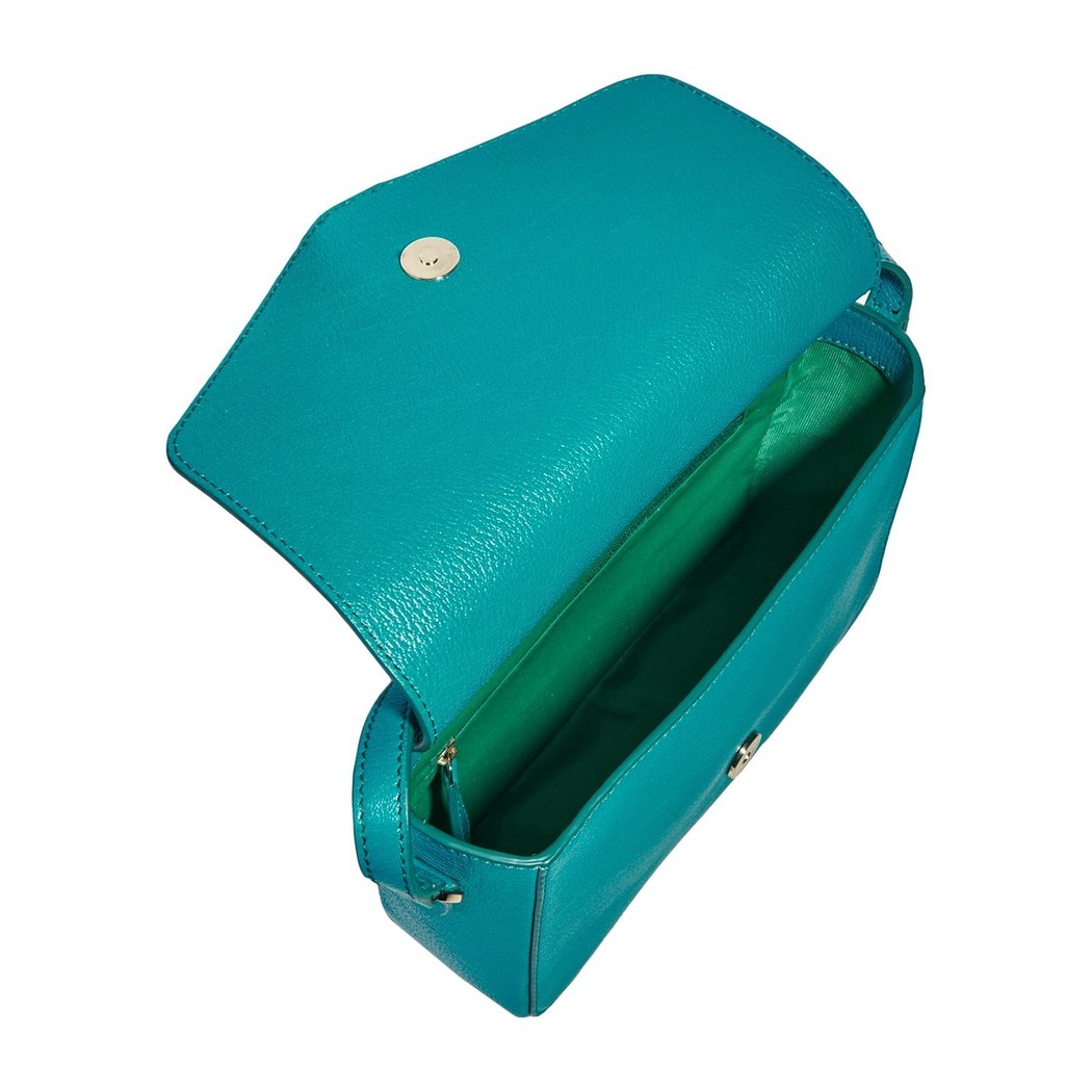 Çift Kemerli Kadın Deri Omuz Askılı Çanta