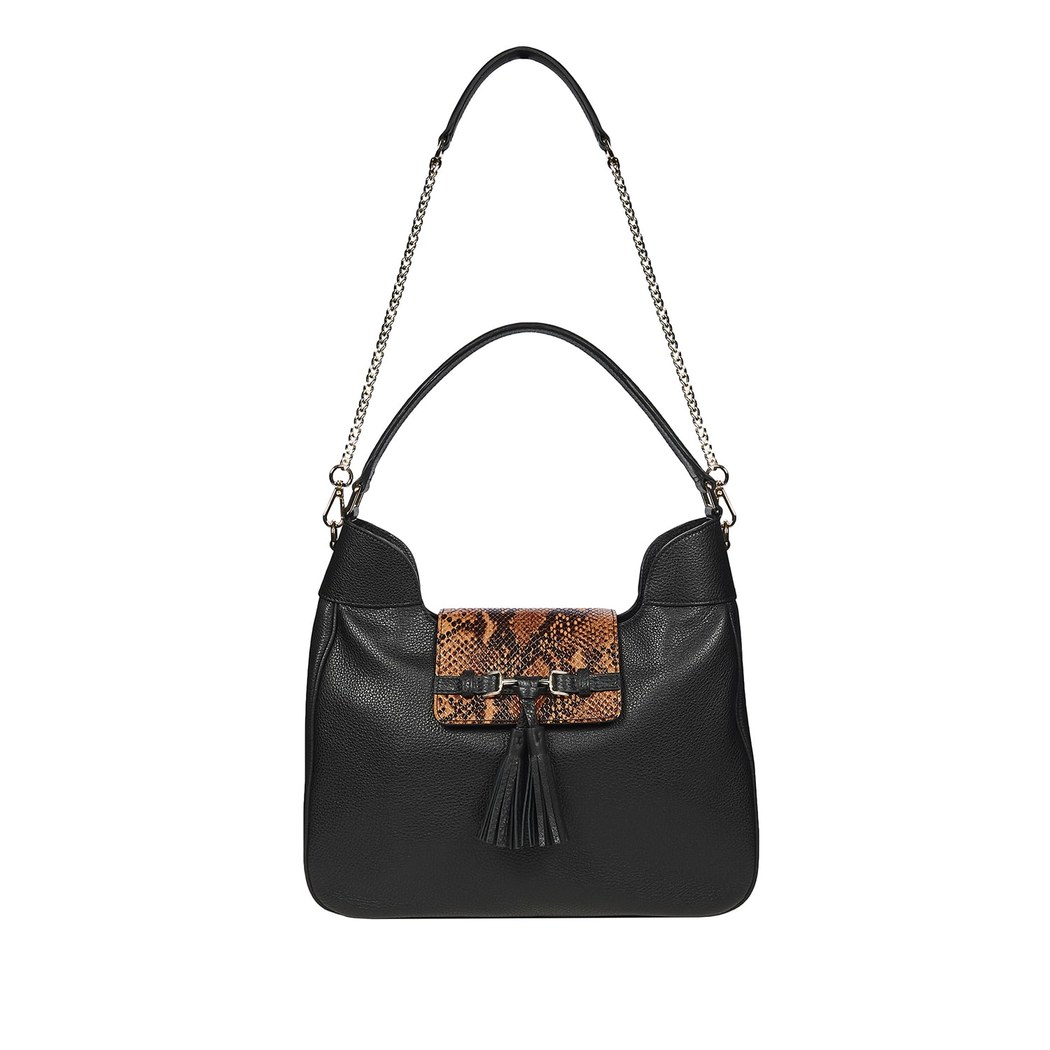 Clara Kadın Yılan Baskılı Deri Omuz Askılı Çanta