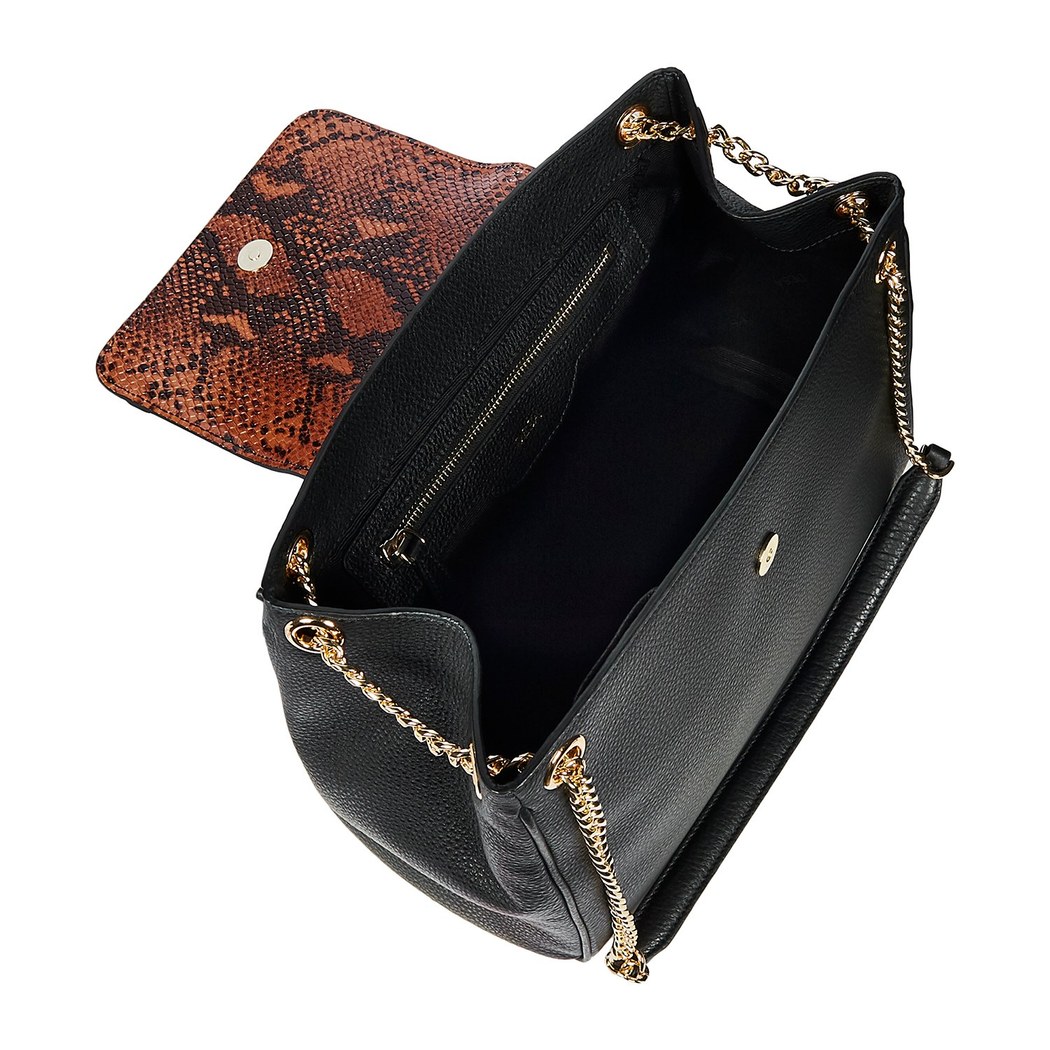 Clara Kadın Yılan Baskılı Deri Omuz Askılı Çanta