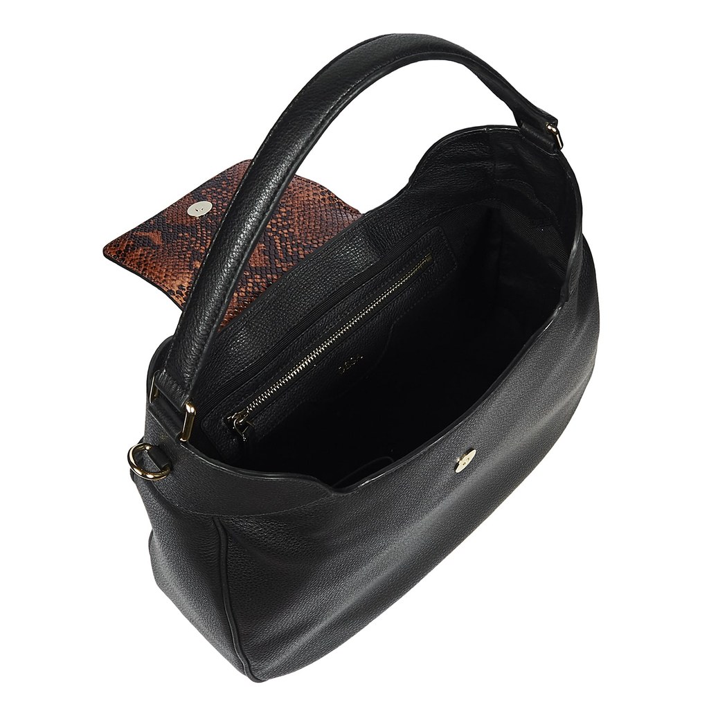 Clara Kadın Yılan Baskılı Deri Omuz Askılı Çanta