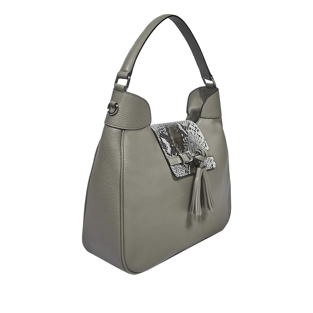 Clara Kadın Yılan Baskılı Deri Omuz Askılı Çanta