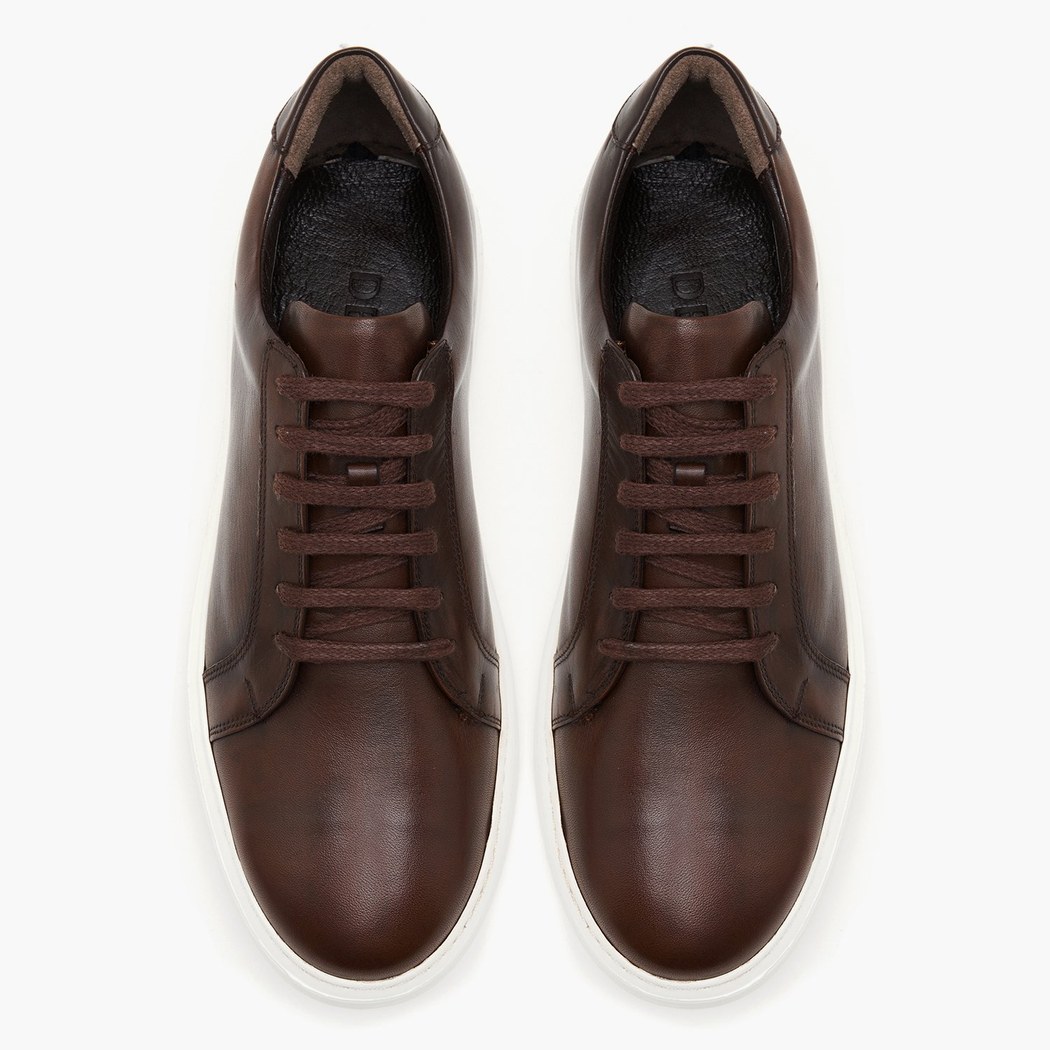 Cliff Kahve Erkek Deri Spor Ayakkabı