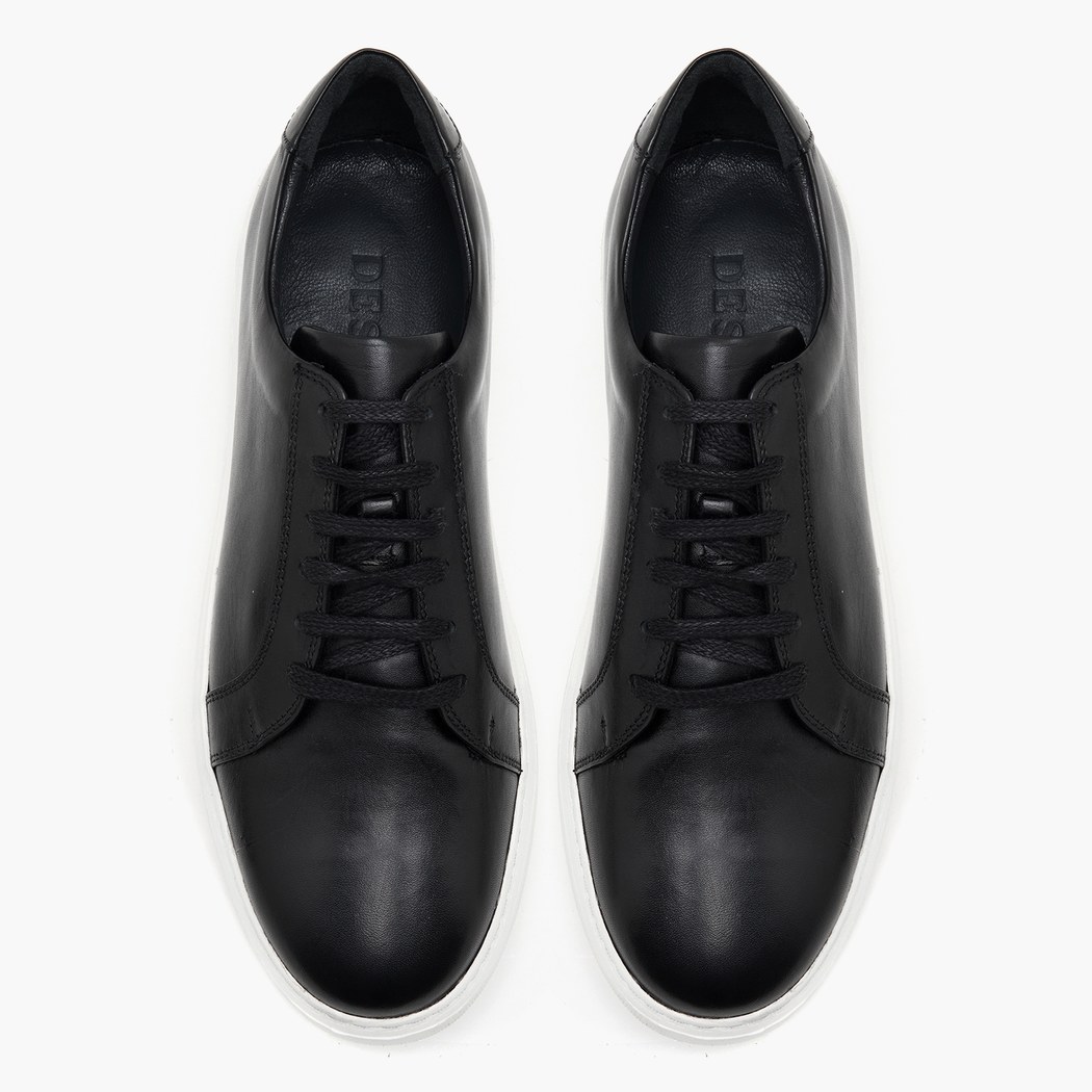 Cliff Siyah Erkek Deri Spor Ayakkabı