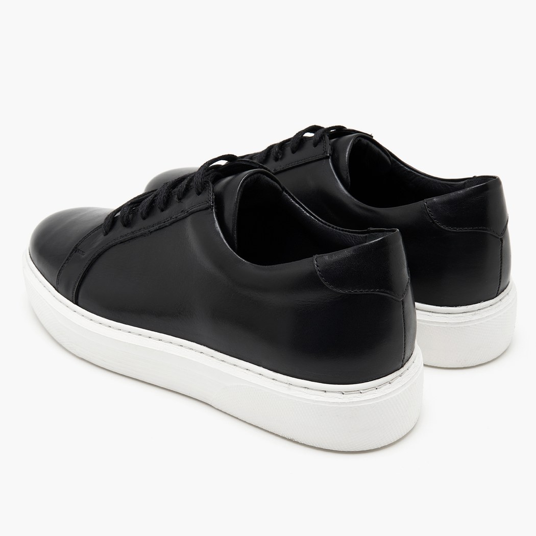 Cliff Siyah Erkek Deri Spor Ayakkabı