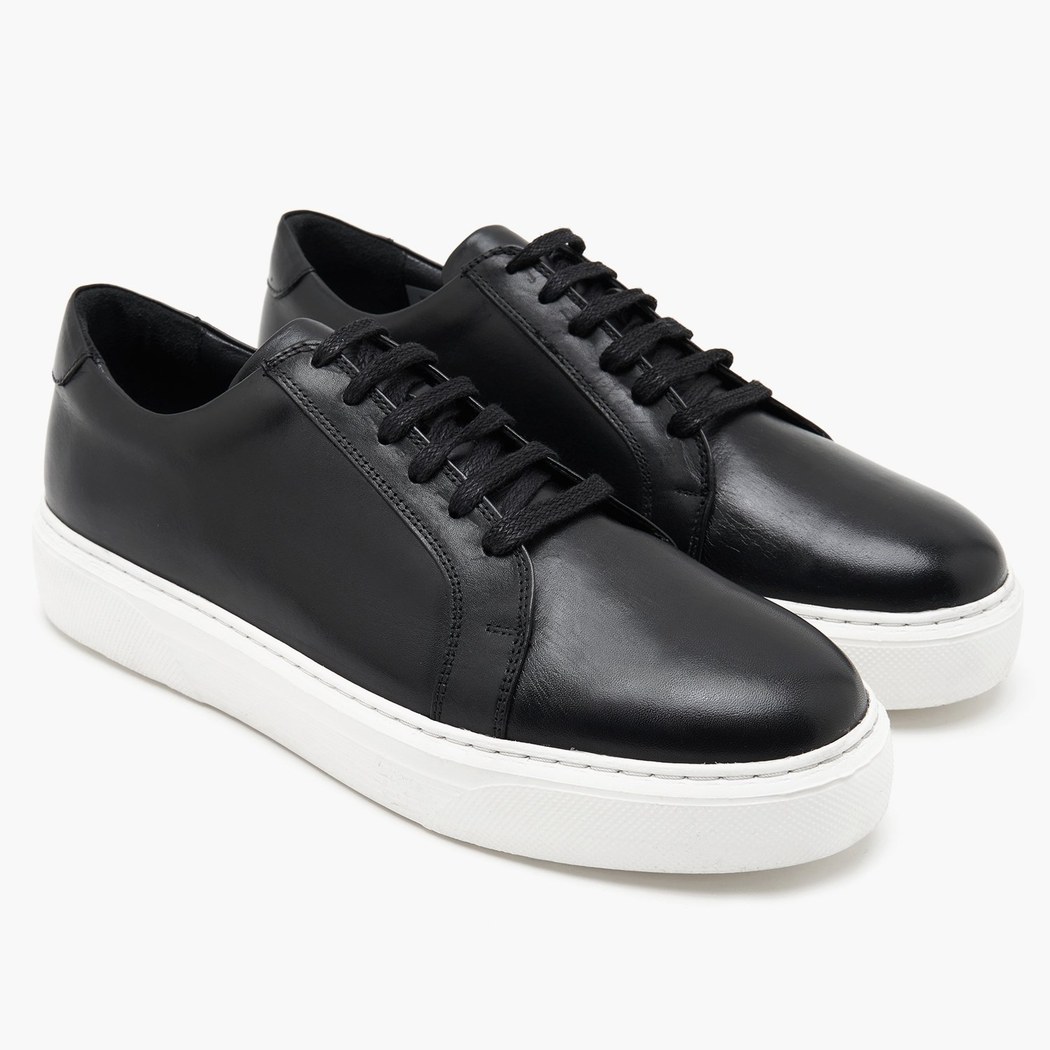 Cliff Siyah Erkek Deri Spor Ayakkabı