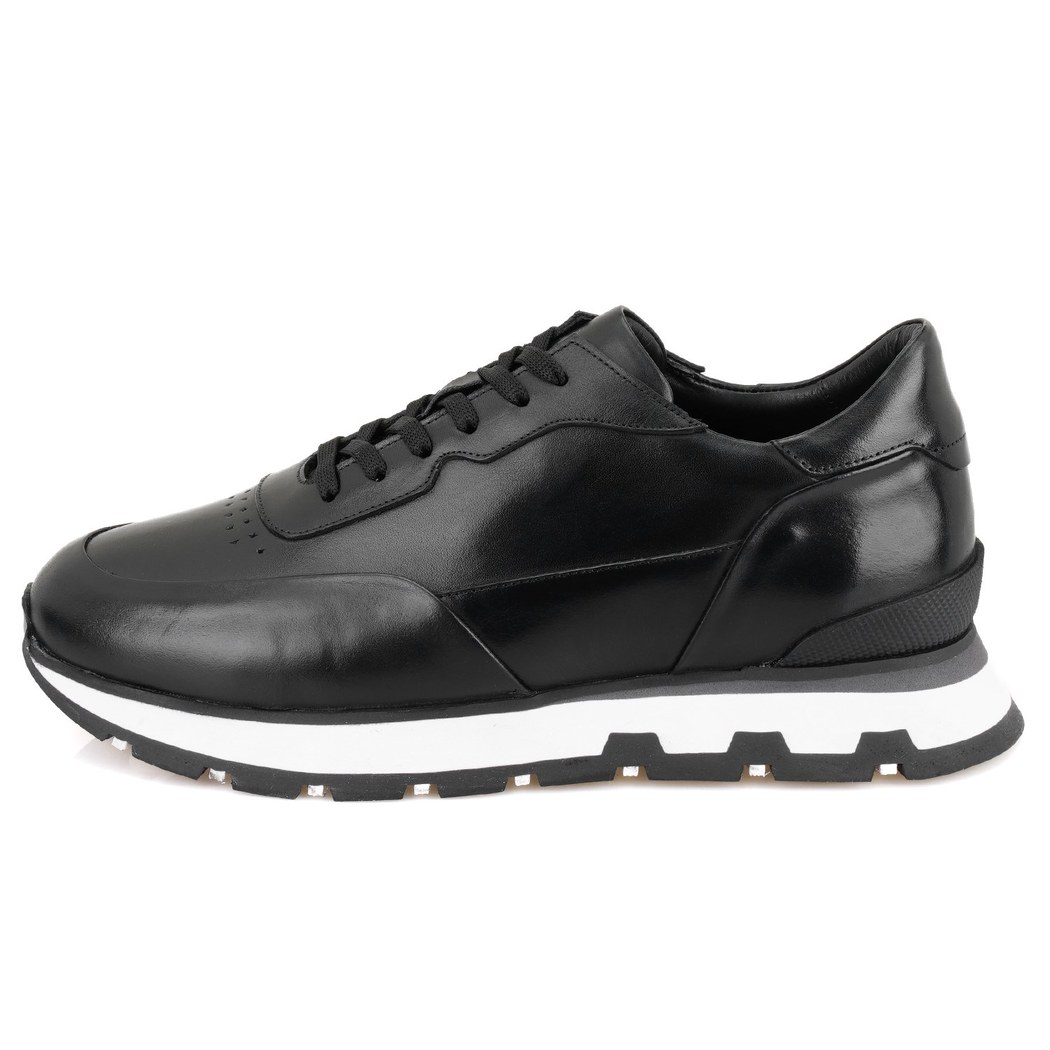 Clovis Siyah Erkek Deri Spor Ayakkabı