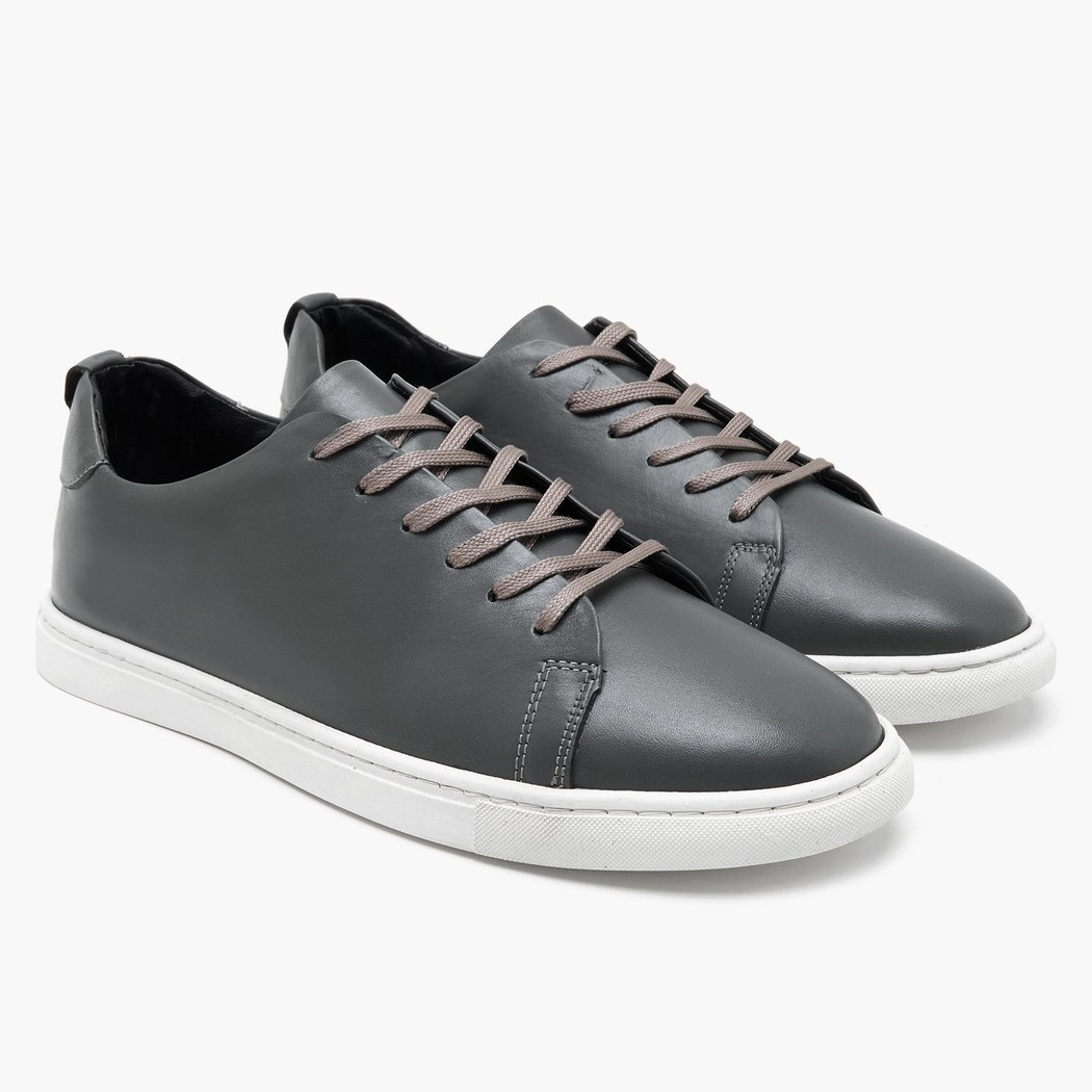 Clyde Gri Erkek Deri Spor Ayakkabı